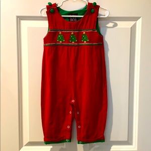 Lil Cactus Christmas Shortall Sz 12-18